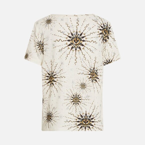 Relaxed V-Neck Tee Shirt in "Goddess Energy" - Picture 7 of 8